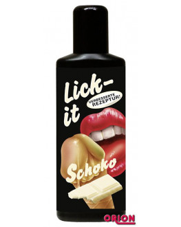  Съедобная смазка Lick It со вкусом белого шоколада - 100 мл.