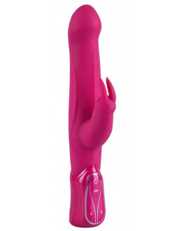 Ярко-розовый вибратор The Hammer - 30,5 см.