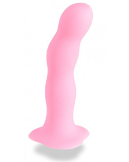 Розовый фаллоимитатор BOUNCER - 18 см.