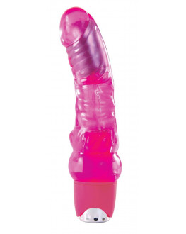 Розовый многоскоростной вибромассажёр Jelly Rancher 6 Vibrating Massager - 19 см.