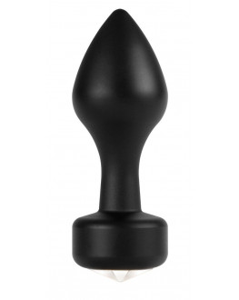 Чёрный анальный плаг Elegant Black - 8,3 см.
