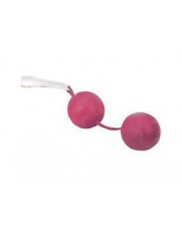 Вагинальные розовые шарики на гибкой сцепке