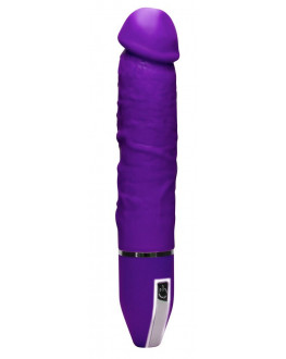 Фиолетовый вибратор-реалистик Infinite Desire - 26 см.