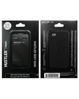 Черный силиконовый чехол HUSTLER для iPhone 4, 4S