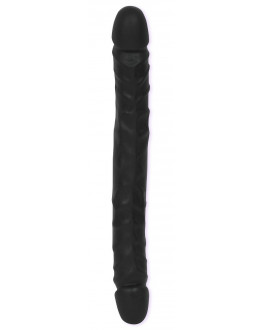 Двойной черный фаллоимитатор Black Double Dong - 45,7 см.