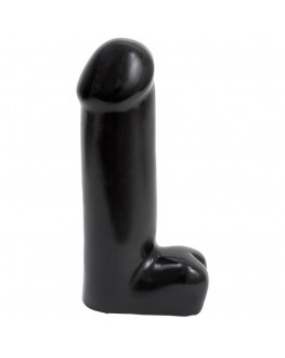 Большой черный фаллоимитатор Giant Cock With Balls - 28 см.