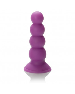 Фиолетовая анальная елочка Futurotic Plush Advanced - 13 см.