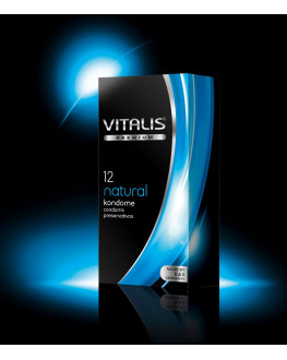 Классические презервативы VITALIS premium №12 Natural - 12 шт.