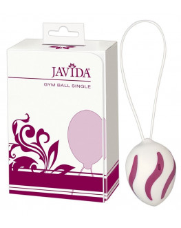 Бело-сиреневый вагинальный шарик Javida Gym Ball Single