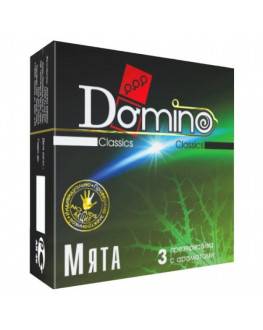 Ароматизированные презервативы DOMINO Мята, 3 шт.