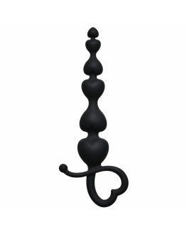 Анальная цепочка Begginers Beads Black 18 см