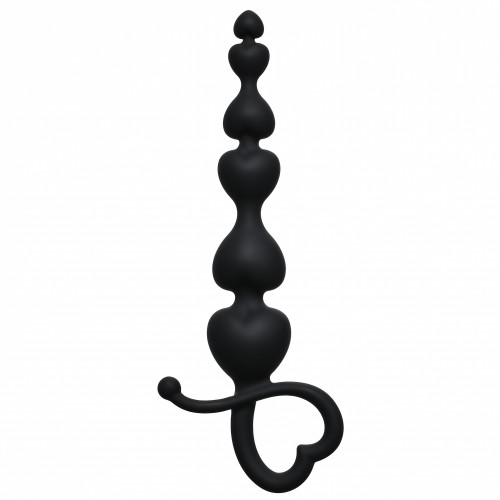 Анальная цепочка Begginers Beads Black 18 см