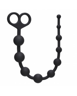 Анальная цепочка Orgasm Beads Black 33.5 см