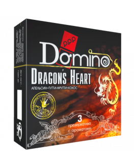 Ароматизированные презервативы DOMINO Dragons Heart, 3 шт.