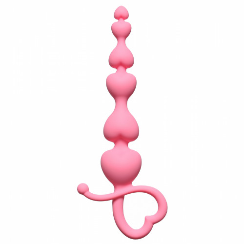 Анальная цепочка Begginers Beads Pink 18 см