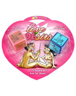 Игральные кости для эротических игр Love Dice in Blister Card