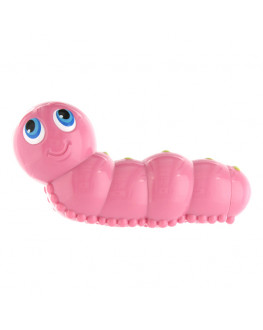 Вибратор-игрушка - Розовая гусеница - I Rub My Wormie