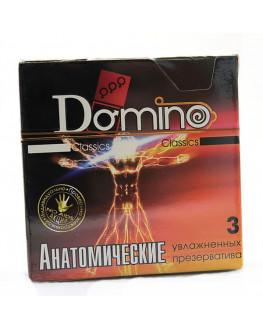 Анатомические презервативы DOMINO, 3 шт.