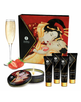 Набор мини-продуктов Geisha Secrets Sparkling Strawberry Wine - Shunga