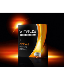 Презервативы VITALIS premium №3 Ribbed
